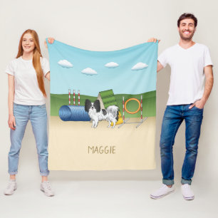 Couverture Polaire Papillon Noir Et Blanc Avec Équipement D'Agrément