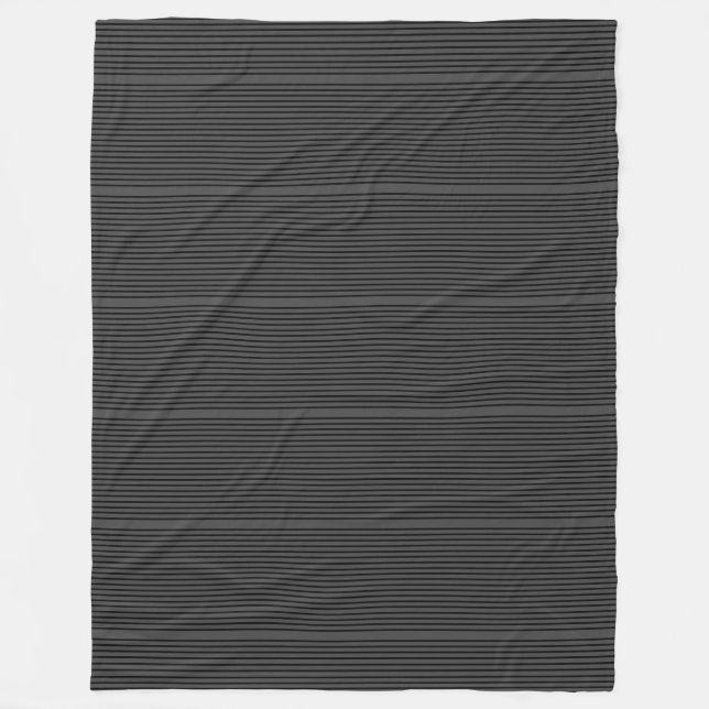 Couverture Polaire Papillon noir et gris charbon (Devant)