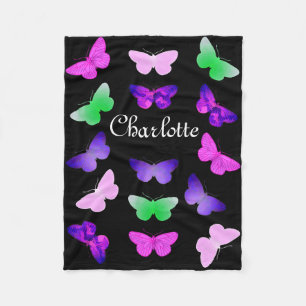 Couverture Polaire Papillon personnalisable