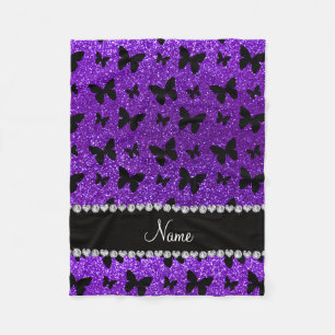 Couverture Polaire Papillon pourpre personnalisé de parties
