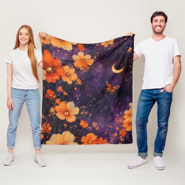Couverture Polaire Papillon Sauvage Vintage (10) (En situation)