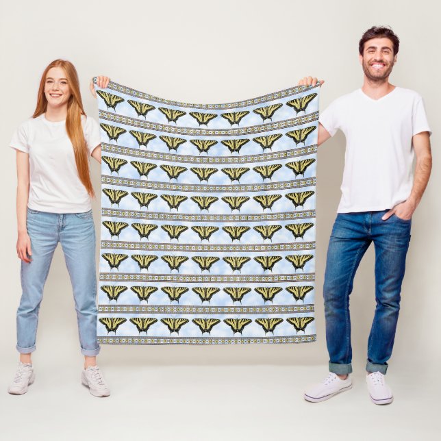 Couverture Polaire Papillon Swallowtail Jaune Sud-Ouest Moyen (En situation)