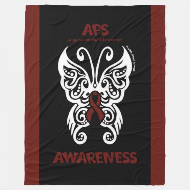 Couverture Polaire Papillon/Tribal...APS (Devant)