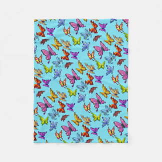 Couverture Polaire Papillons