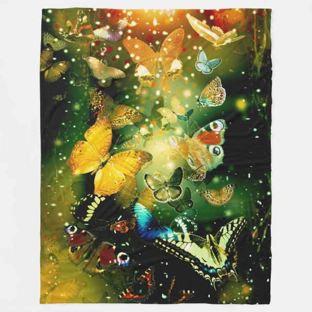 Couverture Polaire Papillons (Devant)