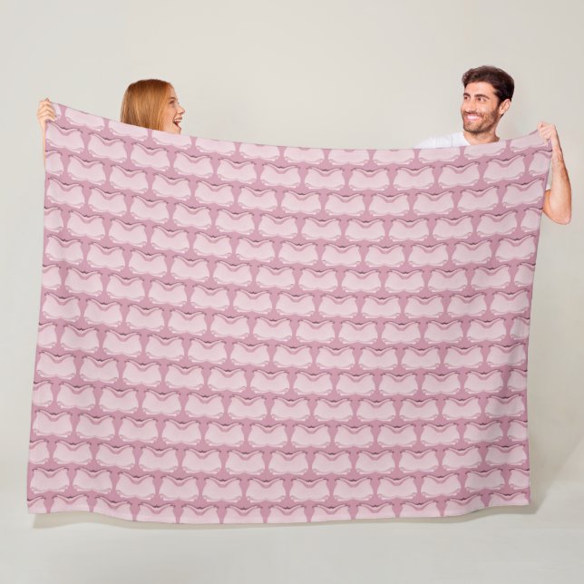 Couverture Polaire Papillons Abstraits (En situation)