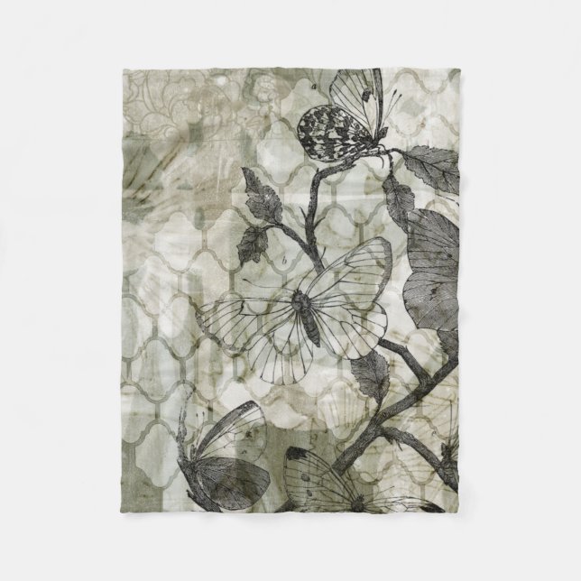 Couverture Polaire Papillons arabes II (Devant)