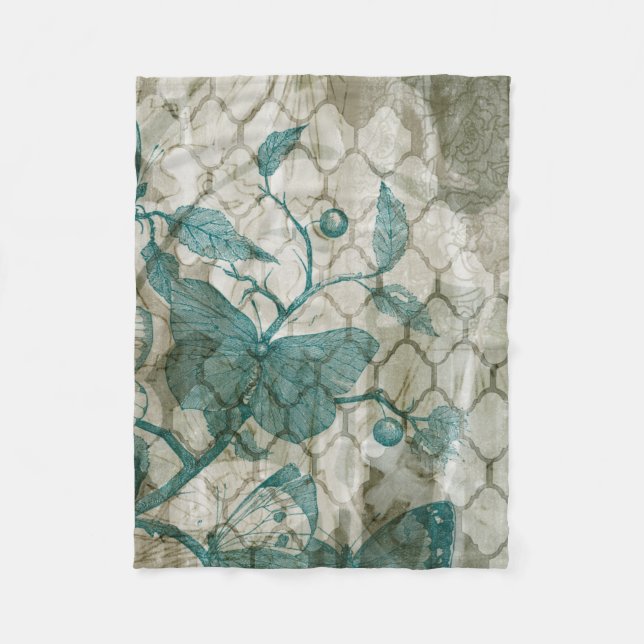 Couverture Polaire Papillons arabes V (Devant)