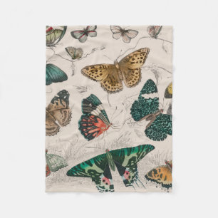 Couverture Polaire Papillons Collection Antique Papillons