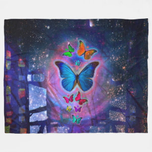 Couverture Polaire Papillons dans l'espace