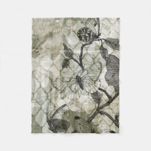 Couverture Polaire Papillons d'arabesque II