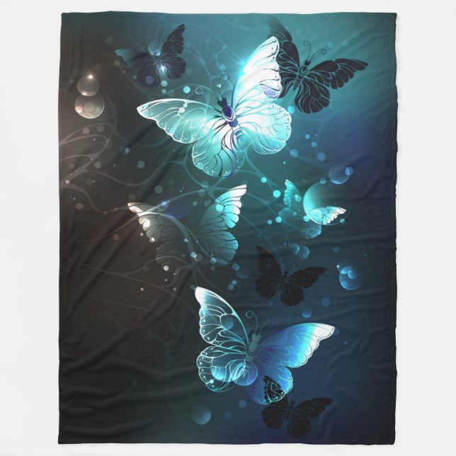 Couverture Polaire Papillons de nuit (Devant)