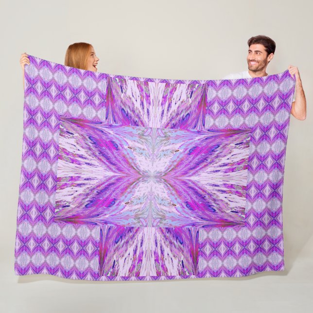 Couverture Polaire Papillons Pour Anastacia 31 (En situation)