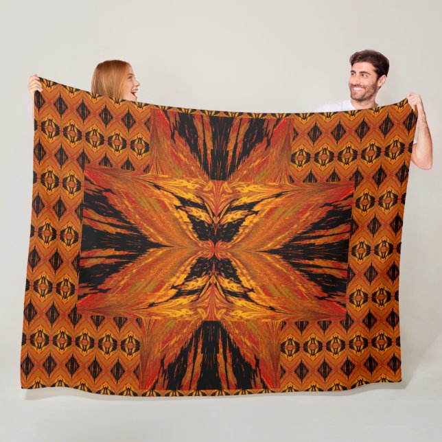 Couverture Polaire Papillons Pour Anastacia 33 (En situation)