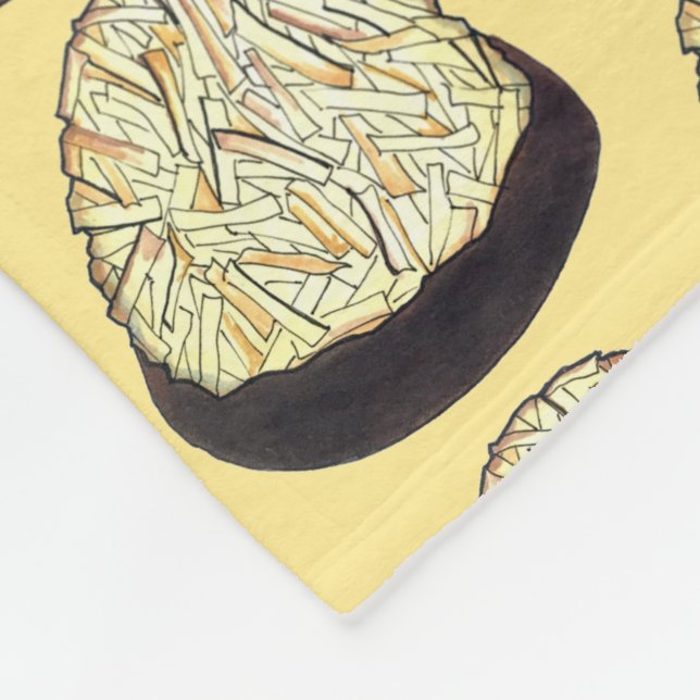 Couverture Polaire Pâque Chocolat noix de coco Macaron (Coin)