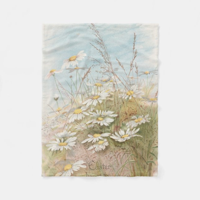 Couverture Polaire "Pâques apporte le printemps naissant"  (Devant)