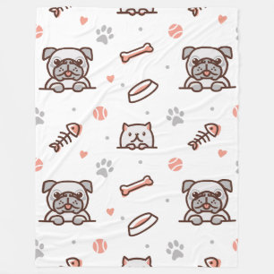Couverture Polaire Paquet en molleton Dogg 60x80