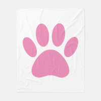 Paquet Pawprint de chien rose