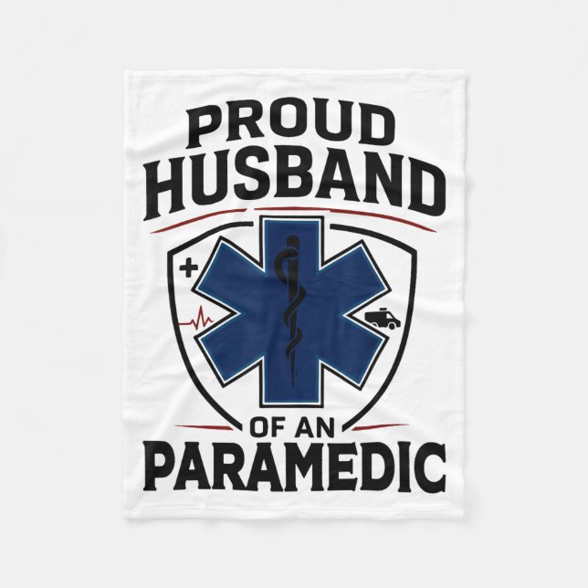 Couverture Polaire Paramedic Husband Proud Husband Of An Paramedic  (Devant)