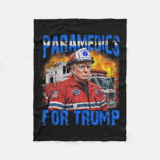 Couverture Polaire Paramedic Pour Trump Funny Trump Firefighter
