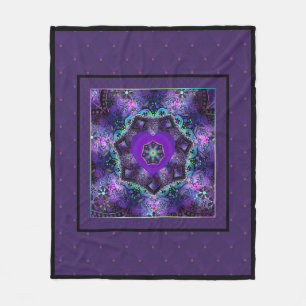 Couverture Polaire Parapluie violet & coeurs .7