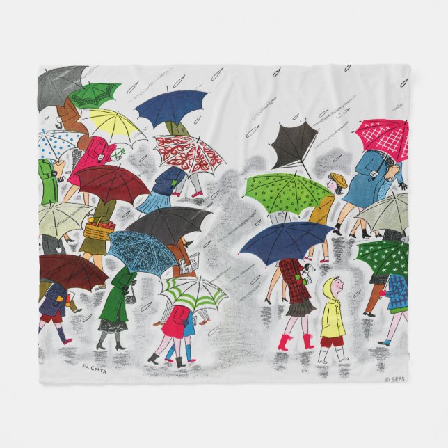 Couverture Polaire Parapluies (Devant (Horizontal))