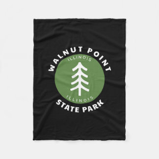Couverture Polaire Parc d'État de Walnut Point Illinois Il Arbre de l