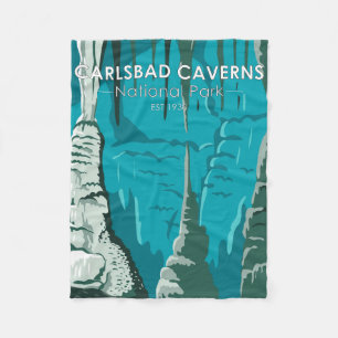 Couverture Polaire Parc national Carlsbad Caverns Vintage