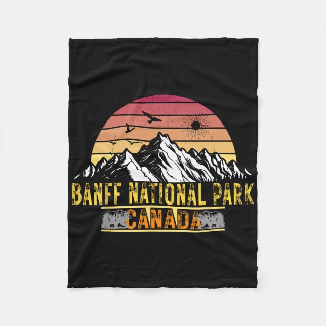 Couverture Polaire Parc national de Banff Alberta Canada Camping Rand (Devant)