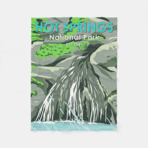 Couverture Polaire Parc national de Hot Springs Arkansas Vintage