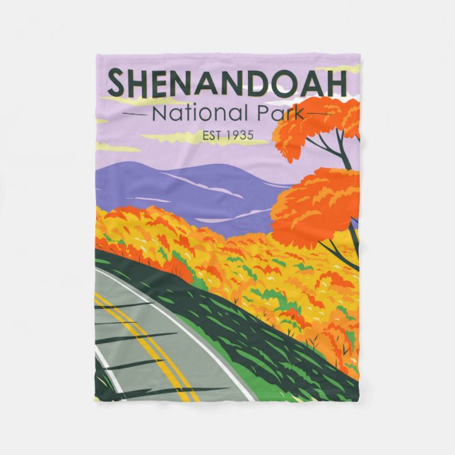 Couverture Polaire Parc national de Shenandoah Skyline Drive Virginie (Devant)