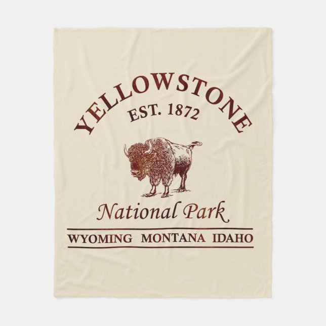 Couverture Polaire Parc national de Yellowstone (Devant)