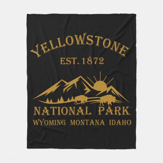 Couverture Polaire Parc national de Yellowstone (Devant)