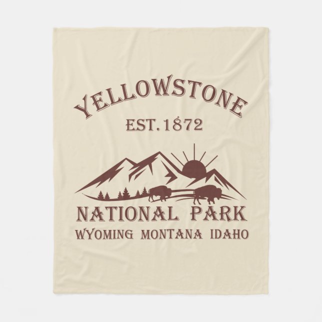 Couverture Polaire Parc national de Yellowstone (Devant)