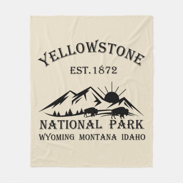 Couverture Polaire Parc national de Yellowstone (Devant)
