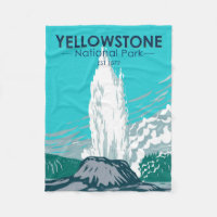 Parc national de Yellowstone Castle Geyser Vintage