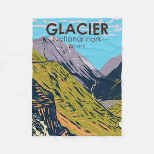 Couverture Polaire Parc national des Glaciers Aller au chemin Sun 