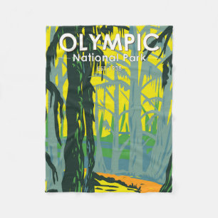 Couverture Polaire Parc national olympique Washington Hoh Rainforest