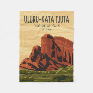 Couverture Polaire Parc national Uluru-Kata Tjuta Australie Vintage