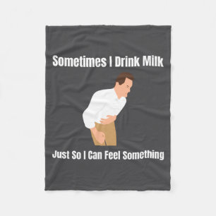 Couverture Polaire Parfois je bois du lait intolérant au lactose iron