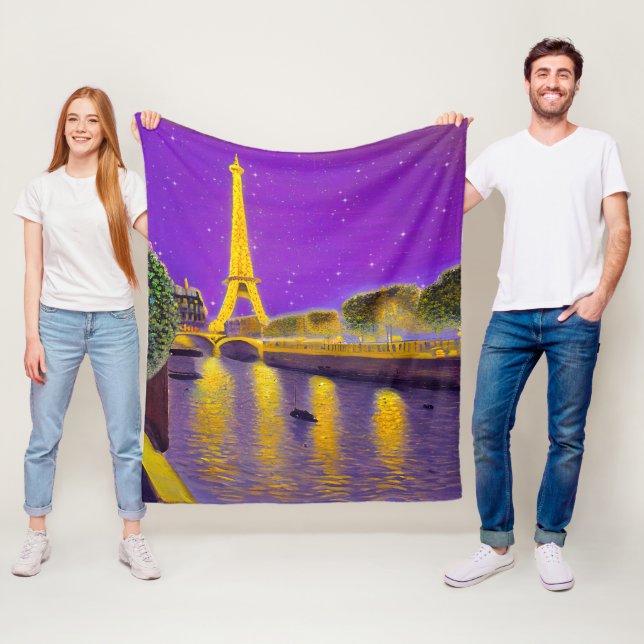 Couverture Polaire Paris le long de la Seine sous les étoiles (En situation)