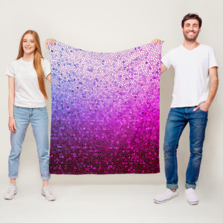 Couverture Polaire Parkings Violet Mosaic Fleece Blanket