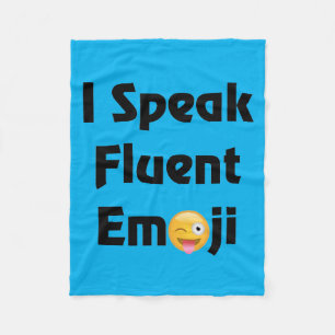 Couverture Polaire Parlez Emoji fluide