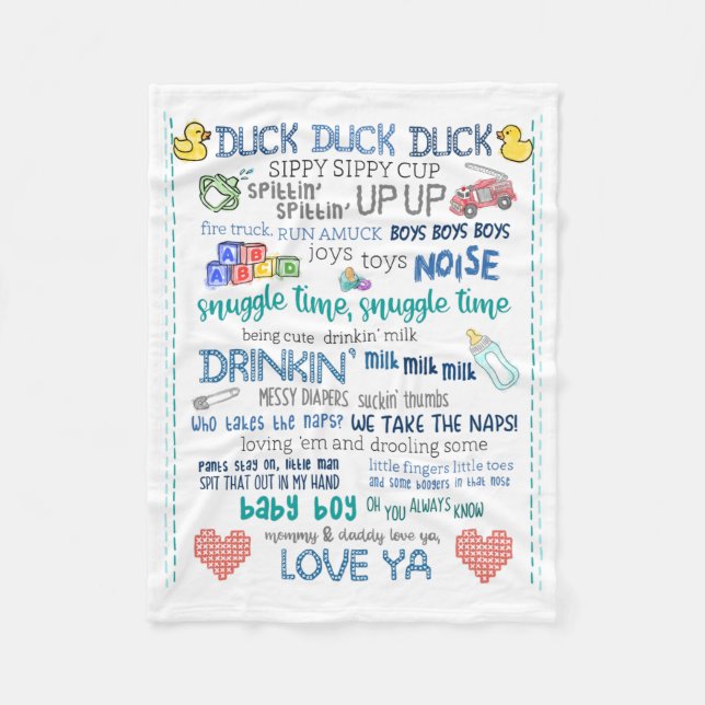 Couverture Polaire Parodie crèche art bébé garçon jay muet chant de b (Devant)