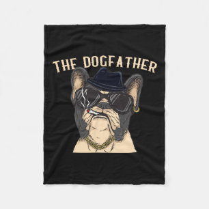 Couverture Polaire Parrain Chien - Papa Frenchie Mafia Gang Bouledogu