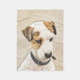 Couverture Polaire Parson Jack Russell Terrier Peinture - Chien Art