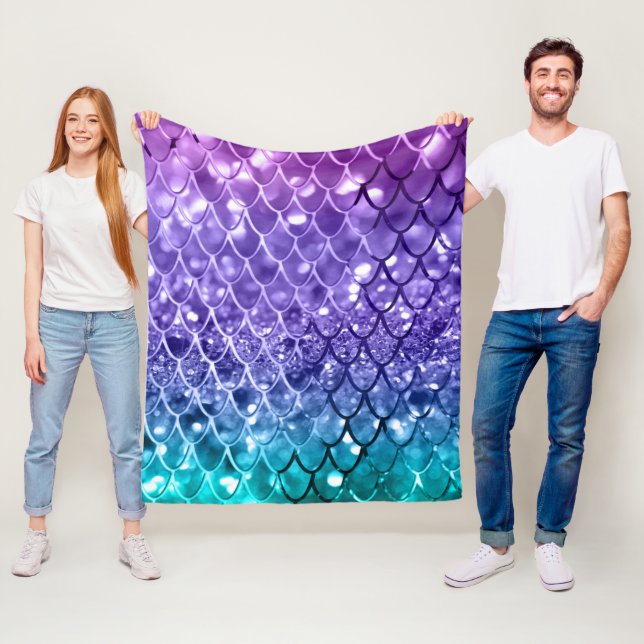 Couverture Polaire Parties scintillant #19 sur les filles de Unicorn (En situation)