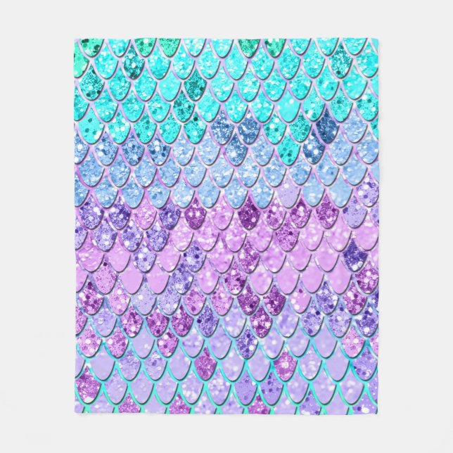 Couverture Polaire Parties scintillant 9 pour les filles de Unicorn (Devant)