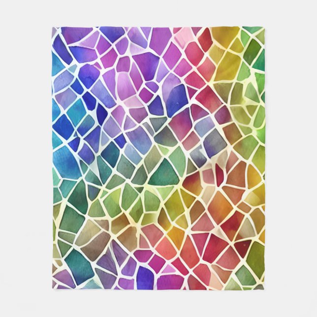 Couverture Polaire Parties scintillant Abstrait Octagon géométrique (Devant)