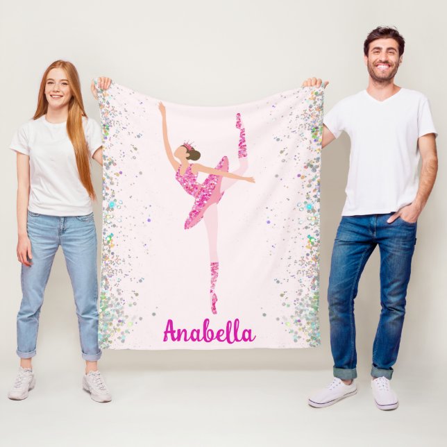 Couverture Polaire Parties scintillant Ballerina Confetti Conception  (En situation)